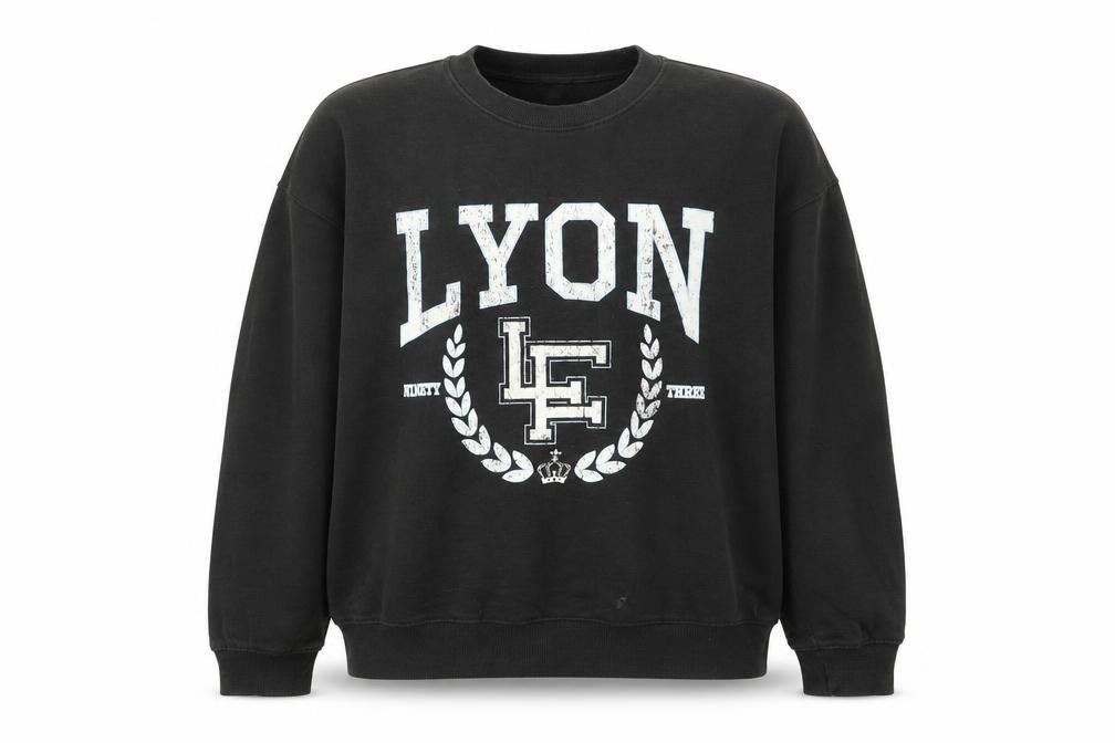H&M Unisex Black Pullover Sweatshirt M