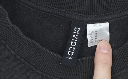 H&M Womens Black Pullover Sweatshirt M