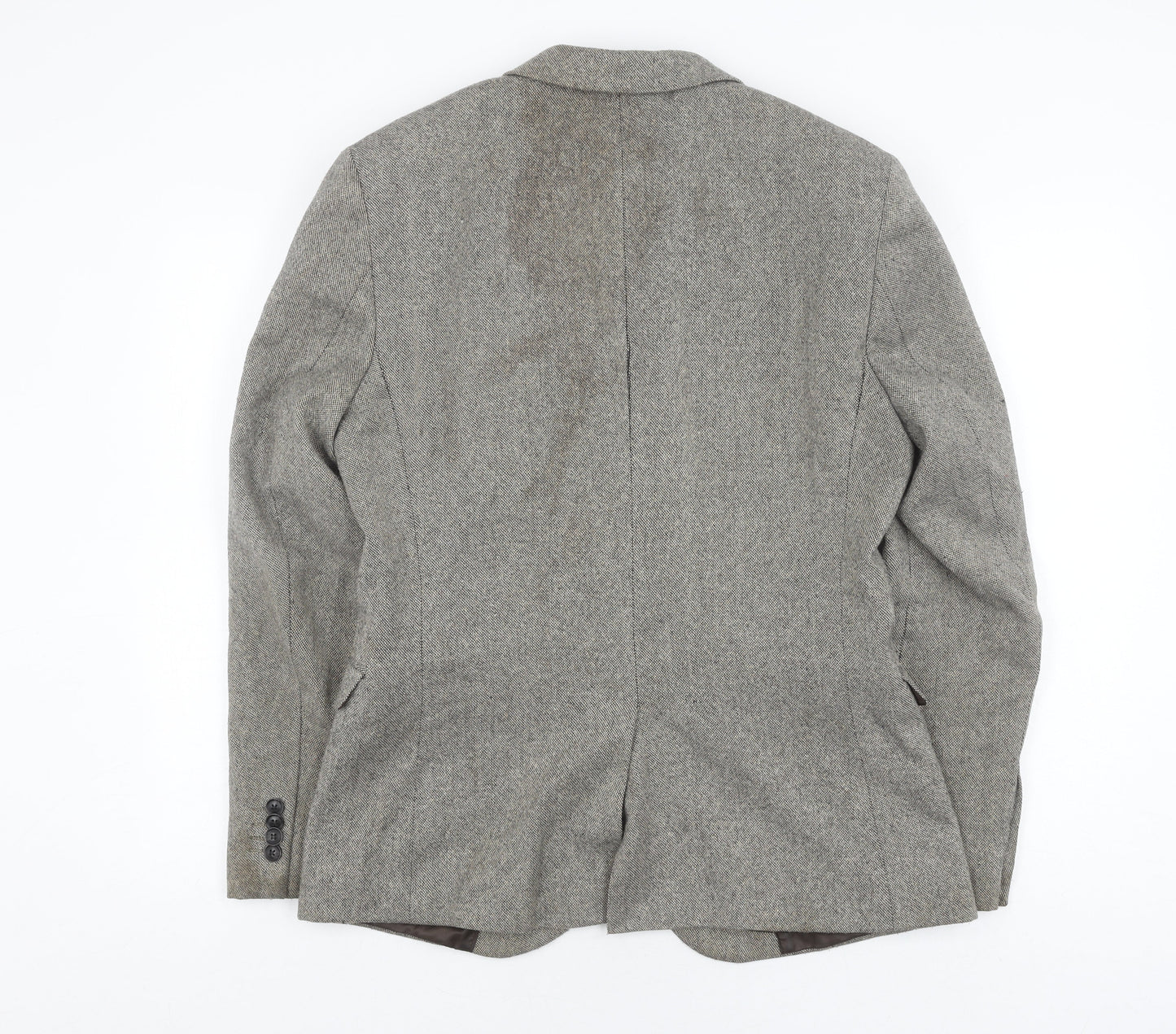 Topman Men's Grey Wool Blend Blazer Size 40R