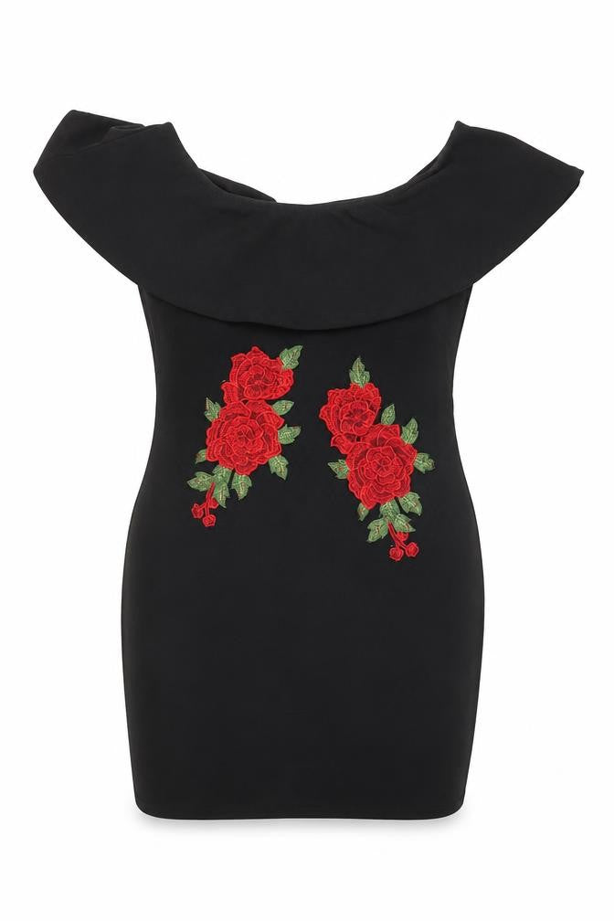 Boohoo Women's Black Bodycon Dress Size 10