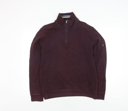 Marks & Spencer Men's Purple Knit Pullover Sweatshirt