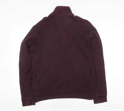 Marks & Spencer Men's Purple Knit Pullover Sweatshirt