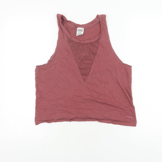 Victoria's Secret Pink Women's Pink Crop Tank Size M