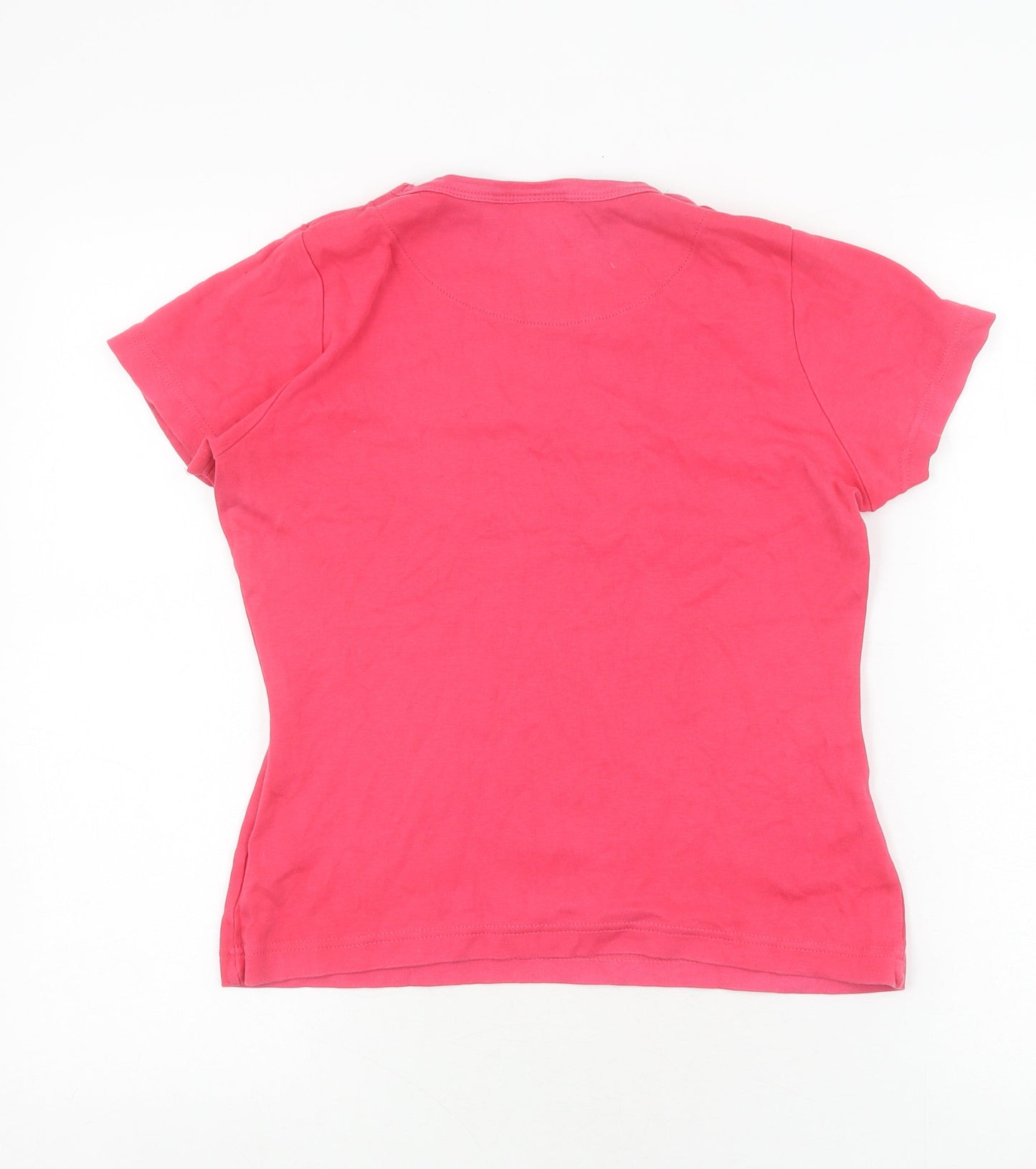 LA Gear Women's Pink Cotton T-Shirt, Size 10, Casual