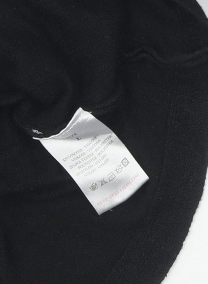QED London Women's Black L Sequin Pullover Jumper