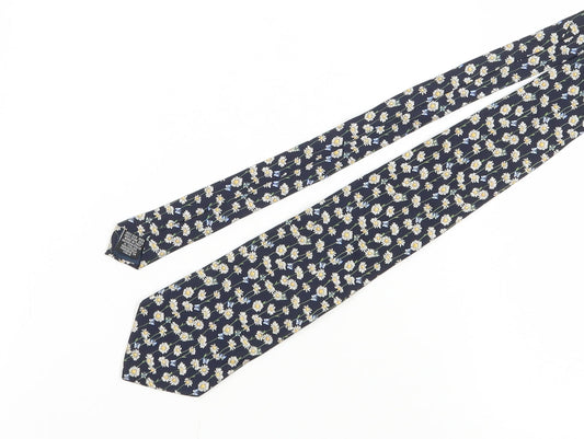Beaufort Men's Blue Floral Silk Tie