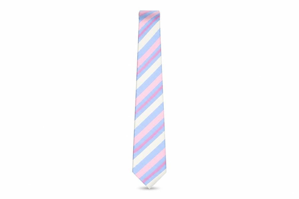 Next Men's Multicoloured Striped Silk Tie