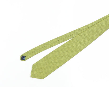 Debenhams Green Geometric Slim Silk Tie for Men