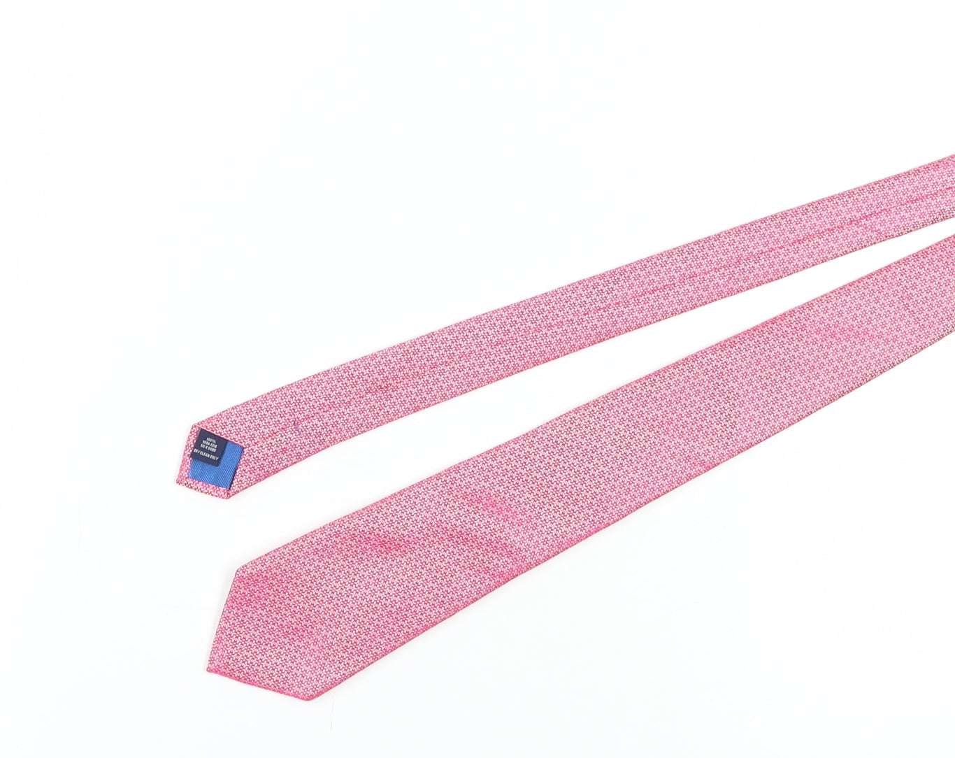 Charles Tyrwhitt Men's Pink Silk Geometric Designer Tie