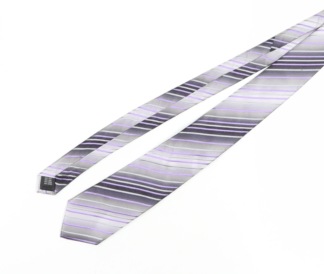 Jacques Heim Men’s Multicoloured Striped Silk Tie