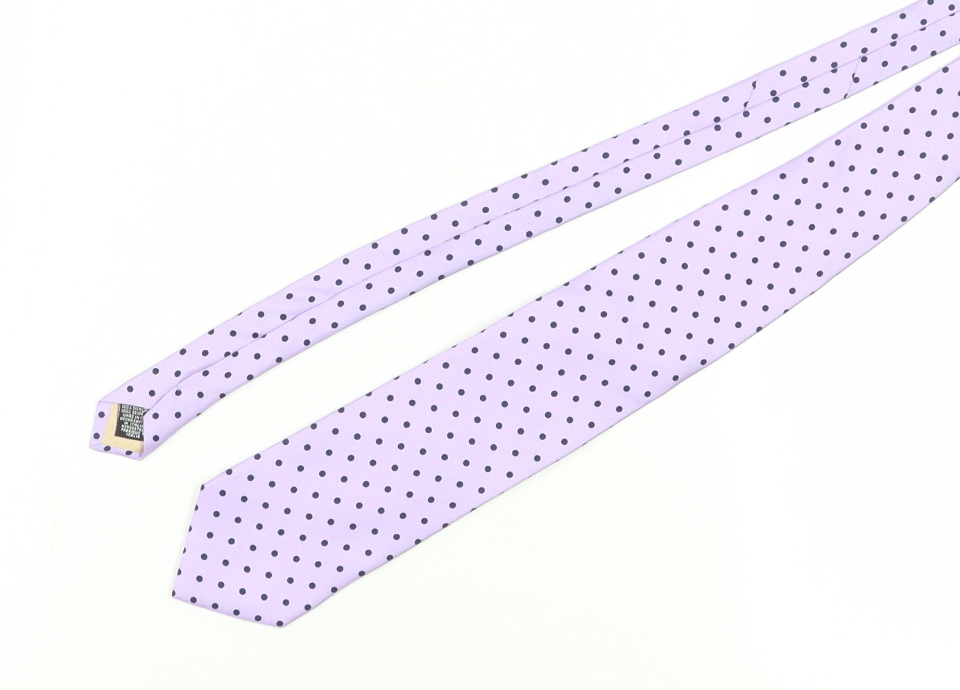 Carlo Colombo Men's Purple Polka Dot Silk Tie