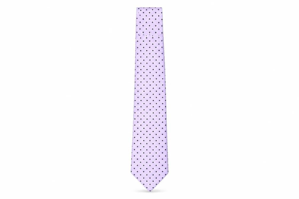 Carlo Colombo Men's Purple Polka Dot Silk Tie