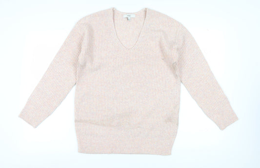 Marks and Spencer Women’s Multicoloured V-Neck Jumper