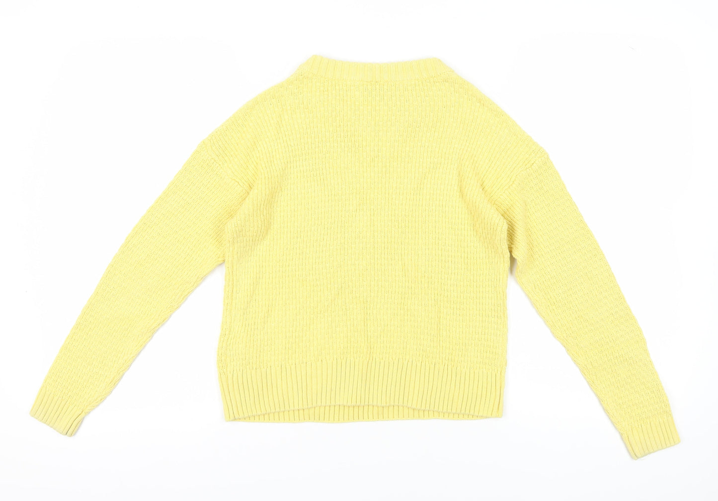 ICHI Women's Yellow Pullover Jumper, Size S