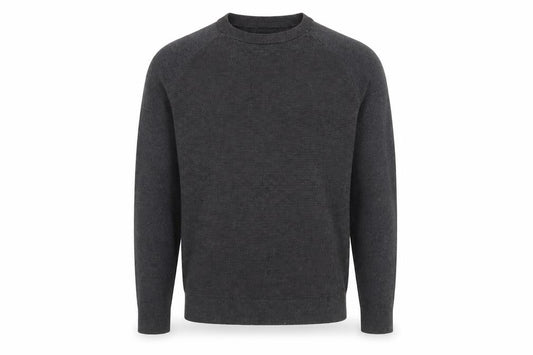 Jack & Jones Men Grey Cotton Pullover Jumper L