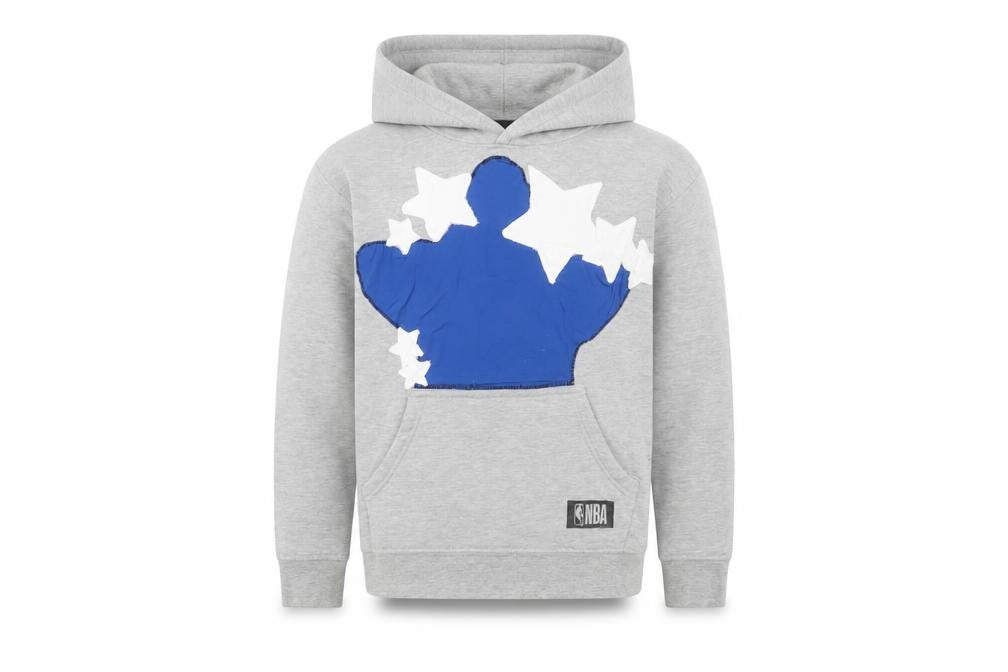 NBA Boys Grey Pullover Hoodie - Size 12Y, Sports Style