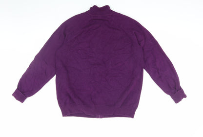 Cotton Traders Women's Purple Jacket, Size L, Full Zip