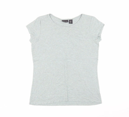 Adrienne Vittadini Women's Green M Basic T-Shirt