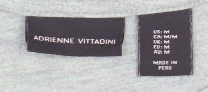 Adrienne Vittadini Women's Green M Basic T-Shirt