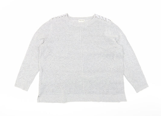 Marks and Spencer Women's Grey Jumper Size 16