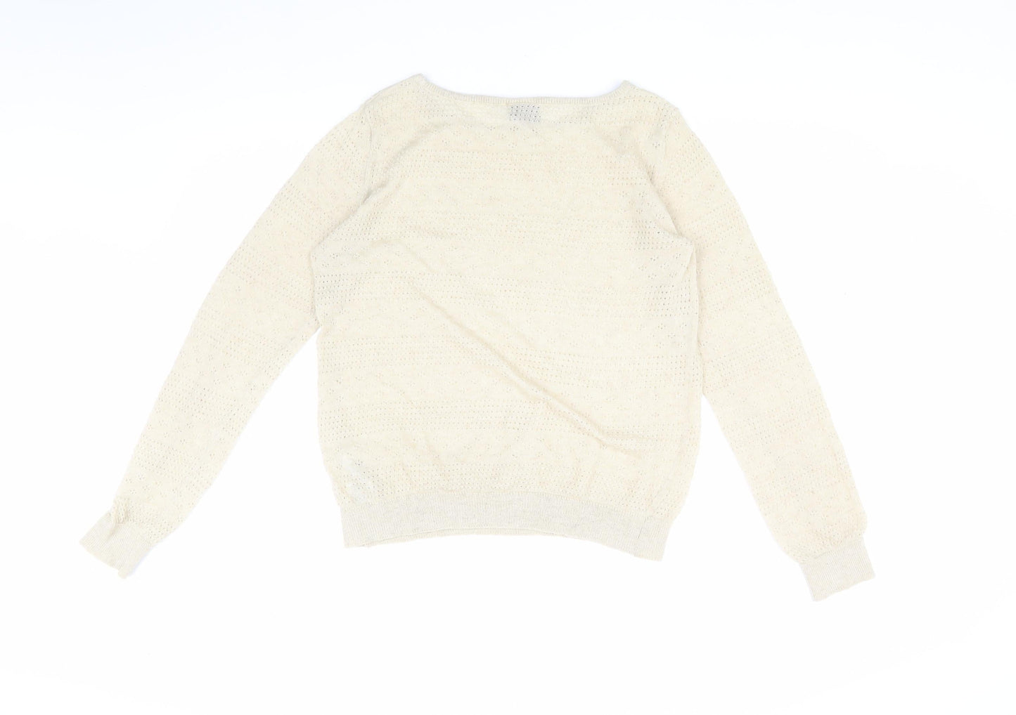 Vero Moda Women's Ivory Pullover Jumper Size M