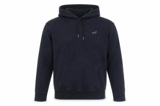 Hollister Men's Black Pullover Hoodie, Size S, Logo Accent