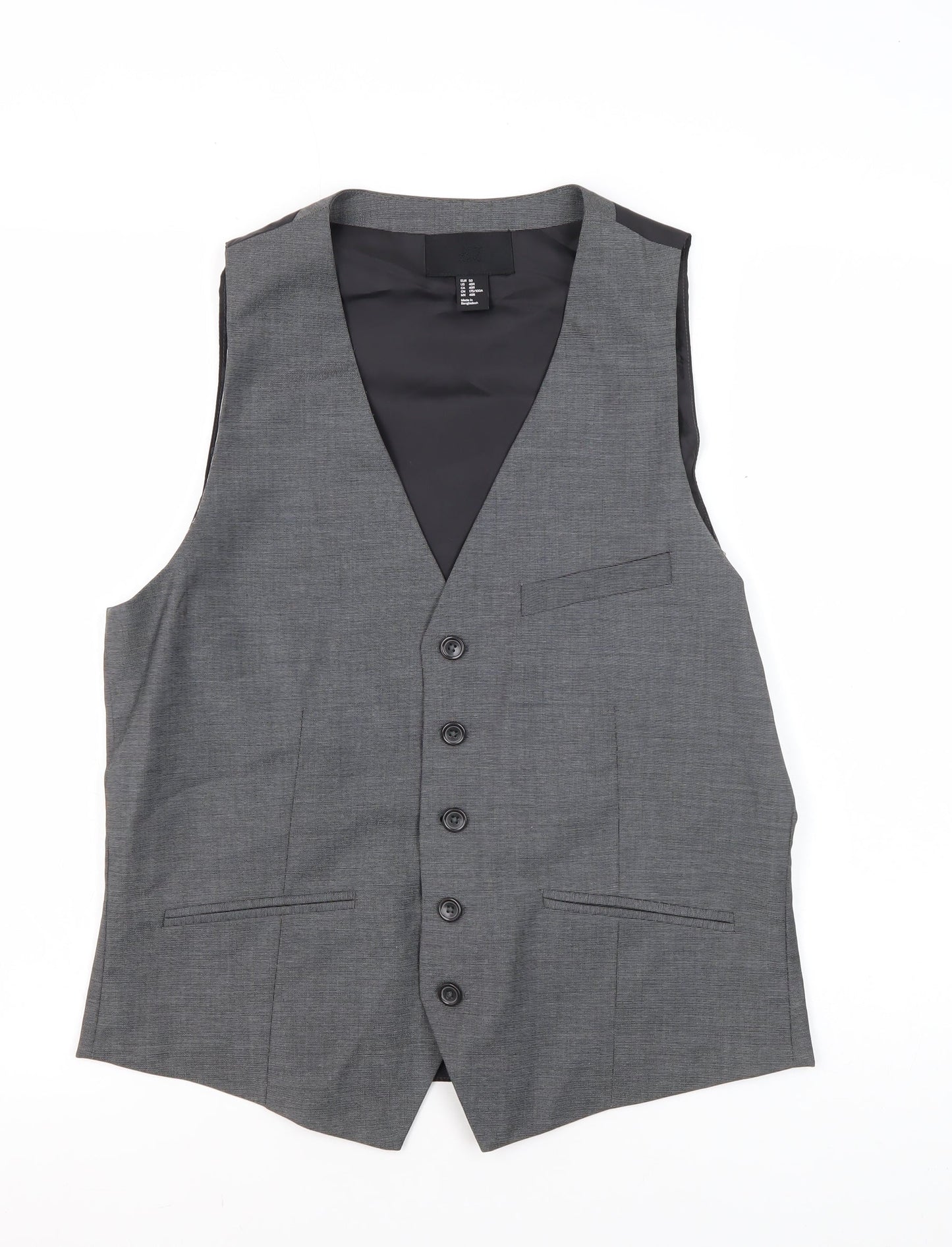 H&M Men’s Grey Suit Waistcoat 40R