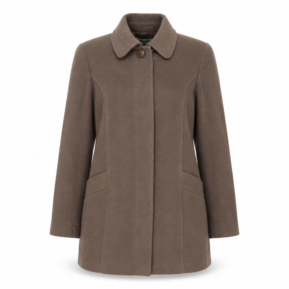 BHS Women's Brown Mid-Length Coat Size 14 - Winter Classic