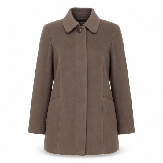 BHS Women's Brown Mid-Length Coat Size 14 - Winter Classic