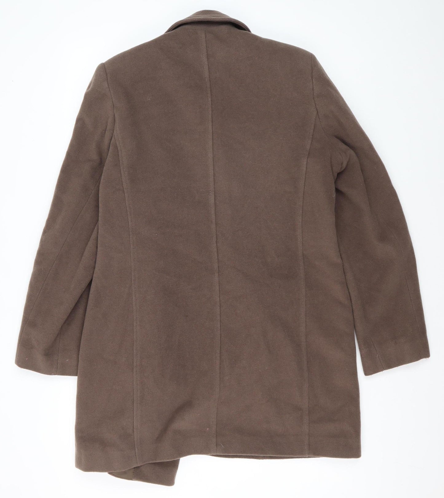 BHS Women's Brown Mid-Length Coat Size 14 - Winter Classic