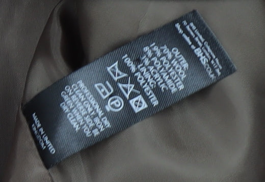 BHS Women's Brown Mid-Length Coat Size 14 - Winter Classic