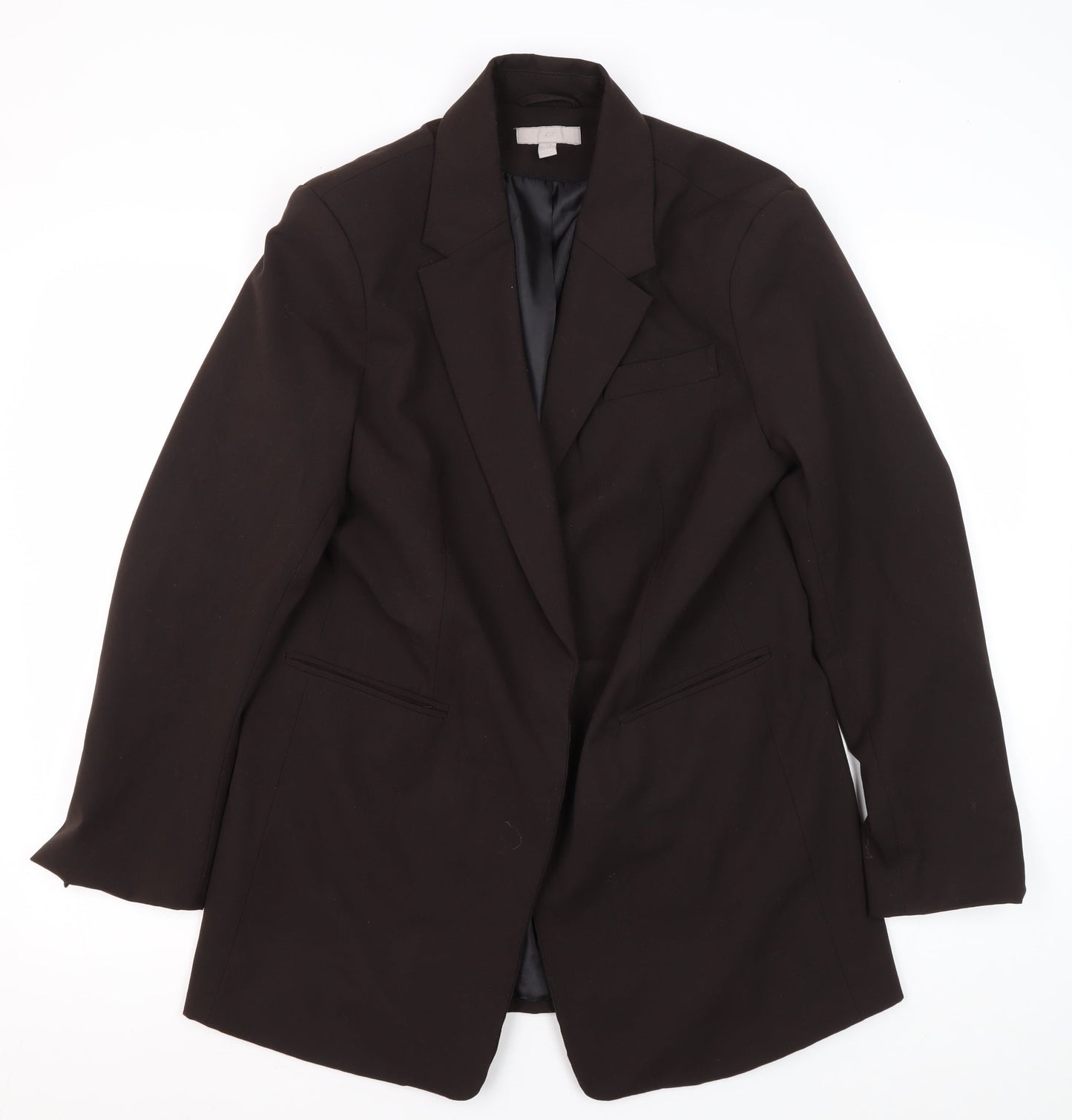 H&M Women's Black Trouser Suit Jacket Size 12