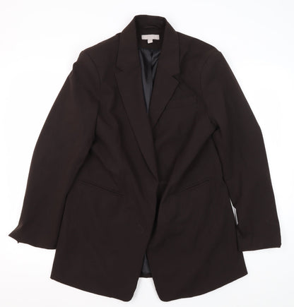 H&M Women's Black Trouser Suit Jacket Size 12