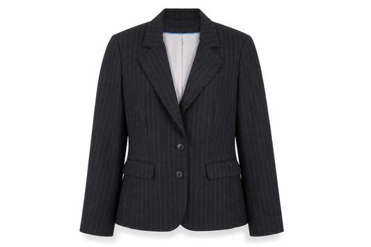Autonomy Women's Black Pinstripe Blazer Size 14