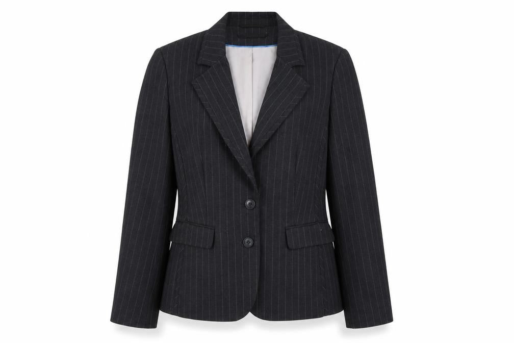 Autonomy Women's Black Pinstripe Blazer Size 14