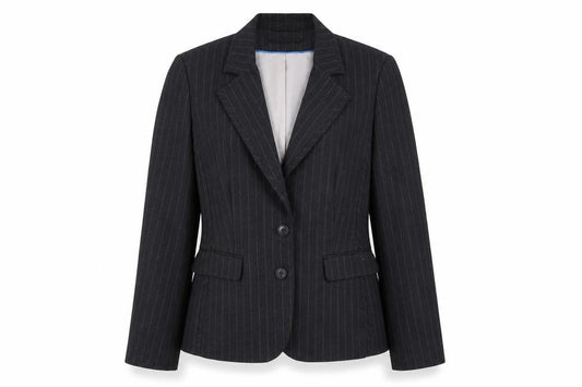Autonomy Women's Black Pinstripe Blazer Size 14