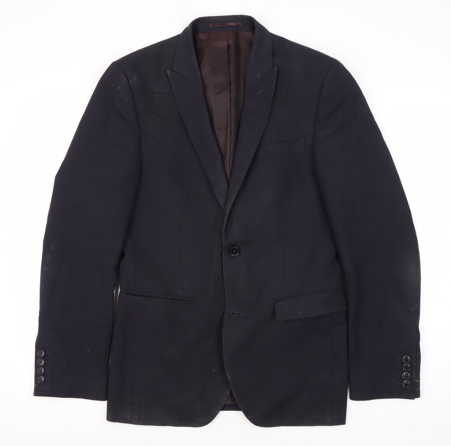 Next Men's Black Blazer, Slim Fit, Size 36, Excellent