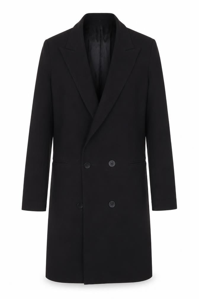 ASOS Women's Black Long Overcoat Size 8