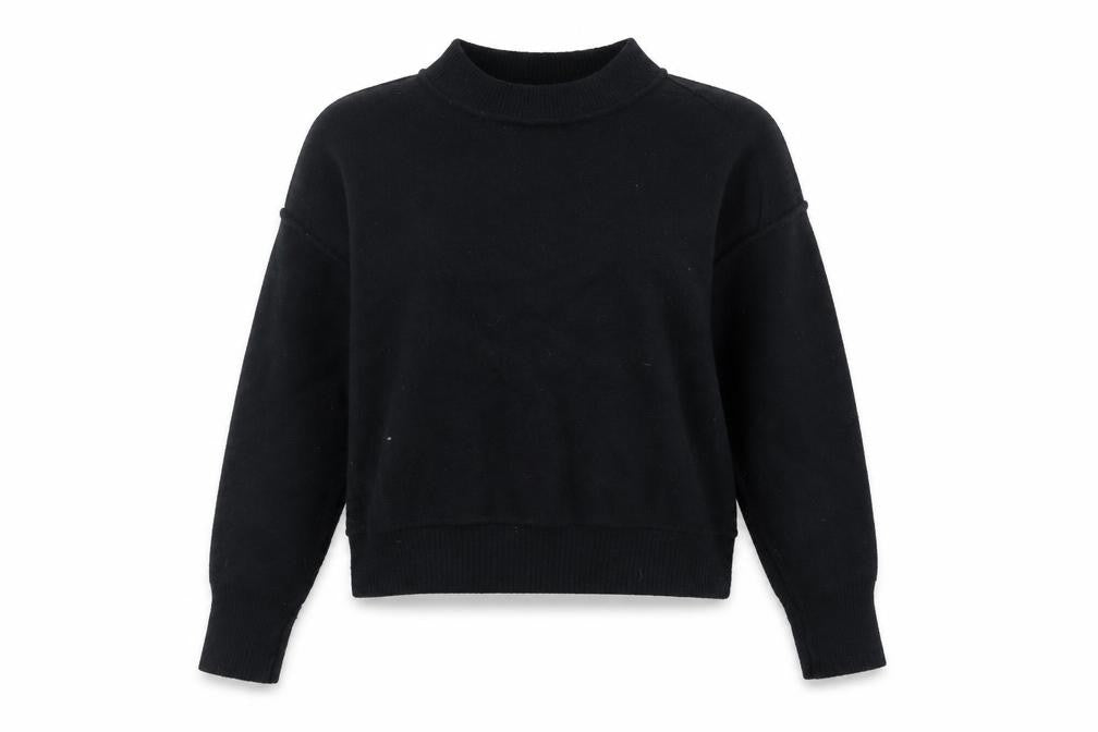 Free People Women's Black Wool Pullover Jumper Size S
