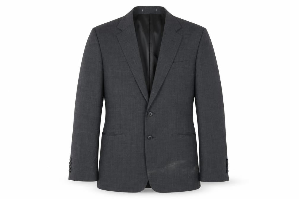Jaeger Men's Grey Wool Blazer 40R Notch Lapel