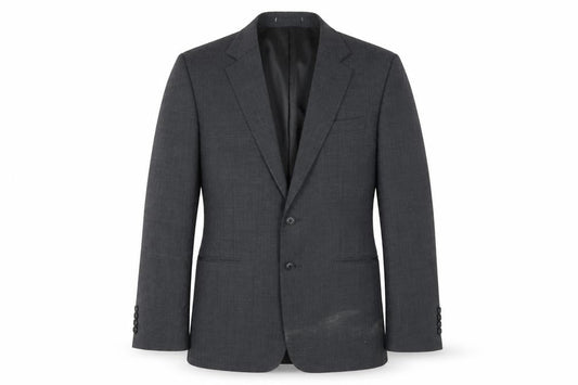 Jaeger Men's Grey Wool Blazer 40R Notch Lapel