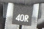 Brand and care label for Jaeger Men's Grey Wool Blazer 40R Notch Lapel