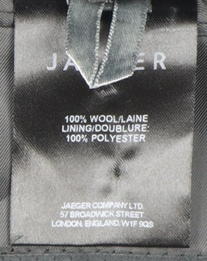 Additional view of Jaeger Men's Grey Wool Blazer 40R Notch Lapel