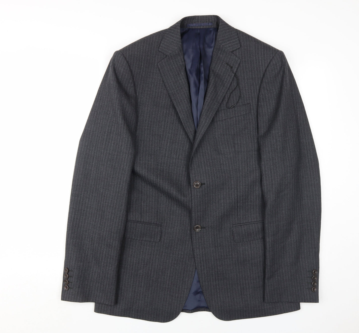 Marks and Spencer Men's Grey 38 Blazer Long Fit