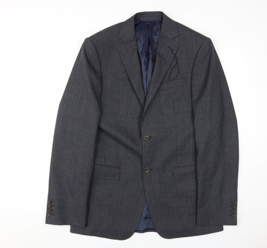 Marks and Spencer Men's Grey 38 Blazer Long Fit