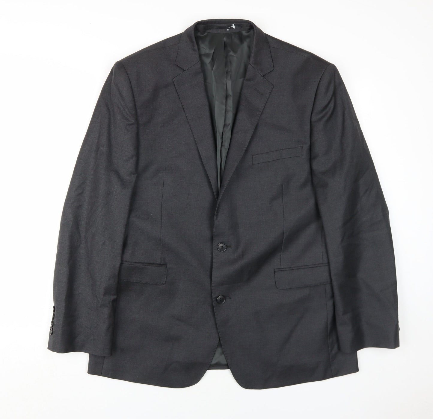 Lanificio Cerruti Men's Black Blazer, Short Fit, 42S