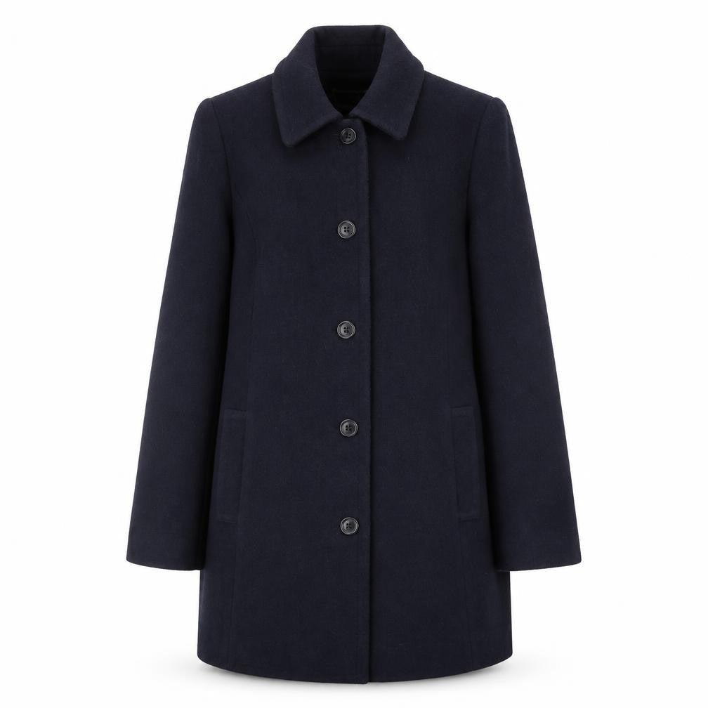 Isle Women's Blue Overcoat Size 12 Regular Fit