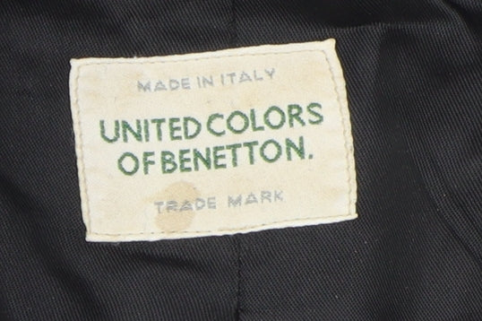 United Colors of Benetton Women's Black Blazer Size 12
