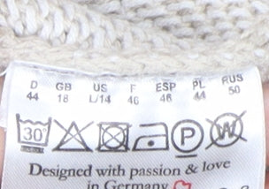 Olsen Women's White Pullover Jumper Size 18 Round Neck