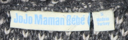 JoJo Maman Bébé Women's Grey Knit Pullover Jumper S